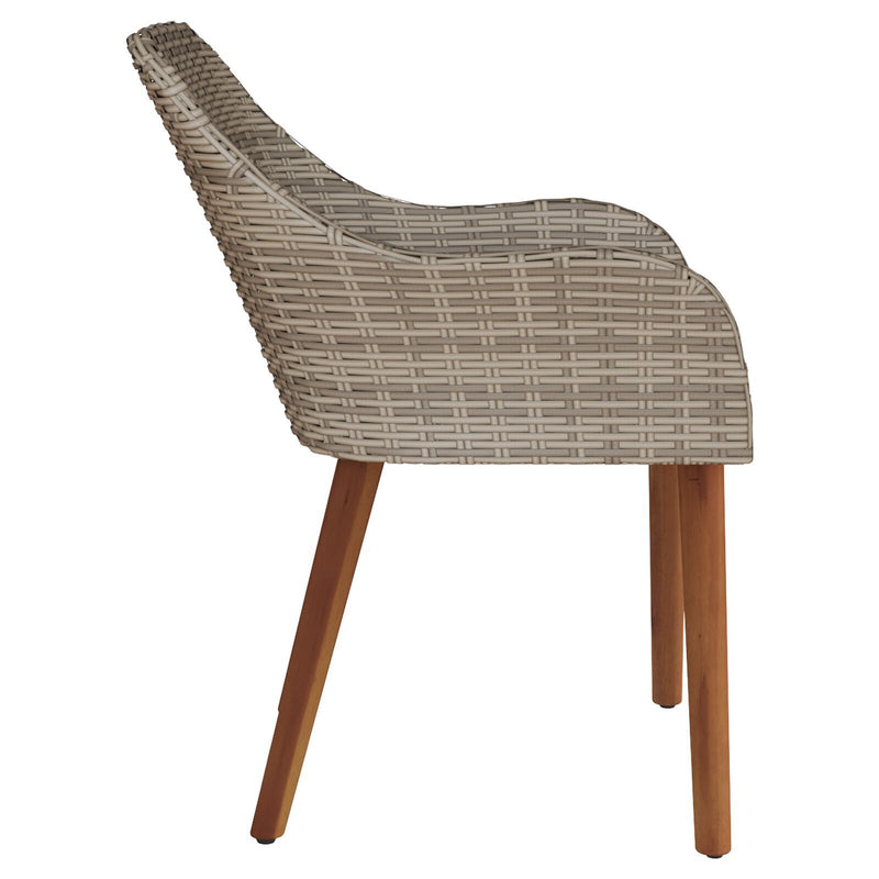 vidaXL Garden Chair 2 pcs Black 62.5 x 55 x 82 cm Poly Rattan