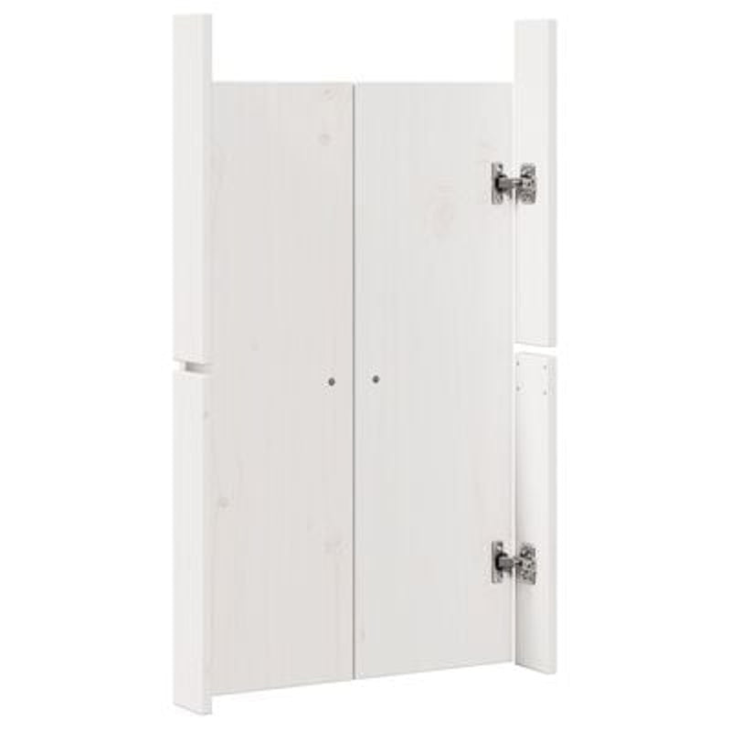 vidaXL Kitchen Door 2 pcs White 50 x 9 x 82 cm Solid Pine wood