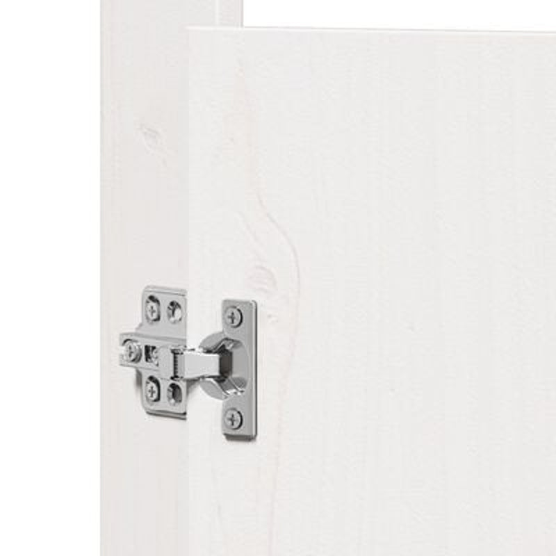 vidaXL Kitchen Door 2 pcs White 50 x 9 x 82 cm Solid Pine wood