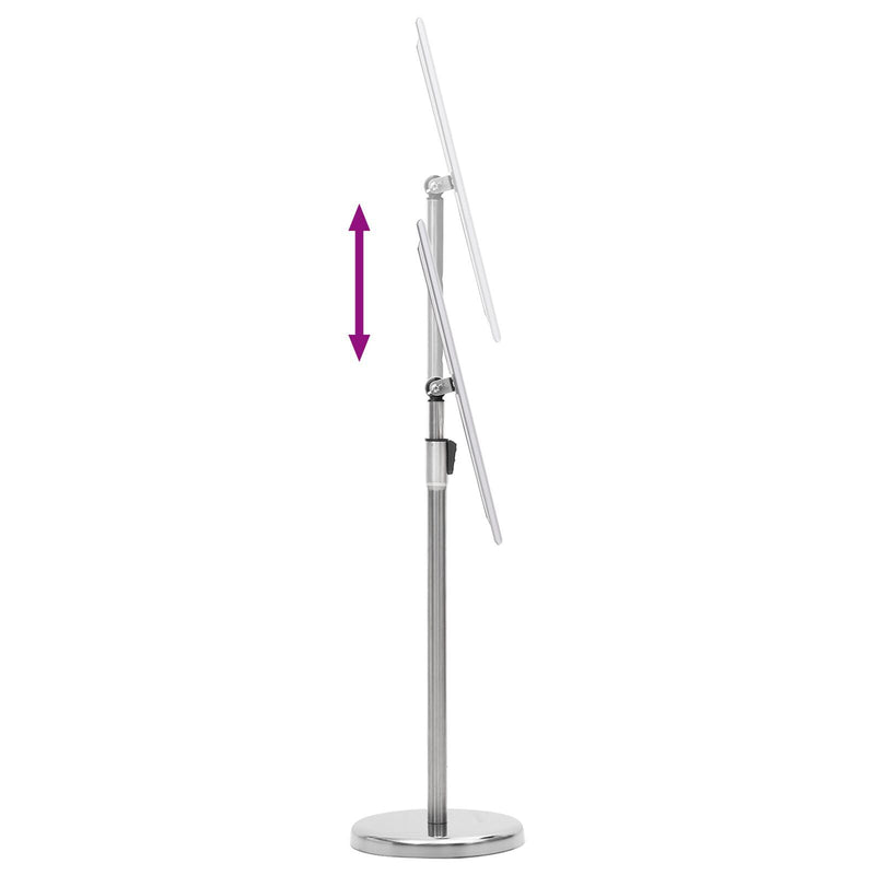 vidaXL Poster Stands 2 pcs Silver 32.7 x 24 x 108 cm Aluminium