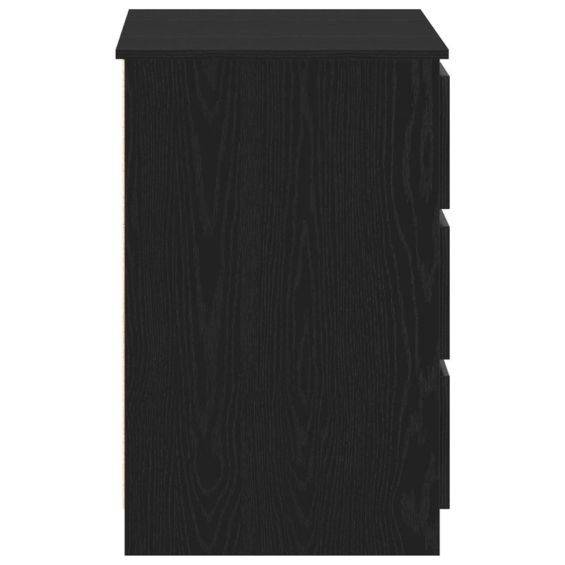 vidaXL Desk Black oak 140 x 50 x 76 cm Engineered wood