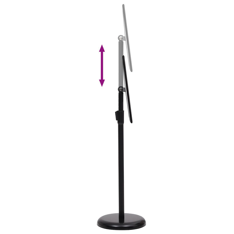 vidaXL Poster Stands 2 pcs Black 32.7 x 24 x 108 cm Aluminium