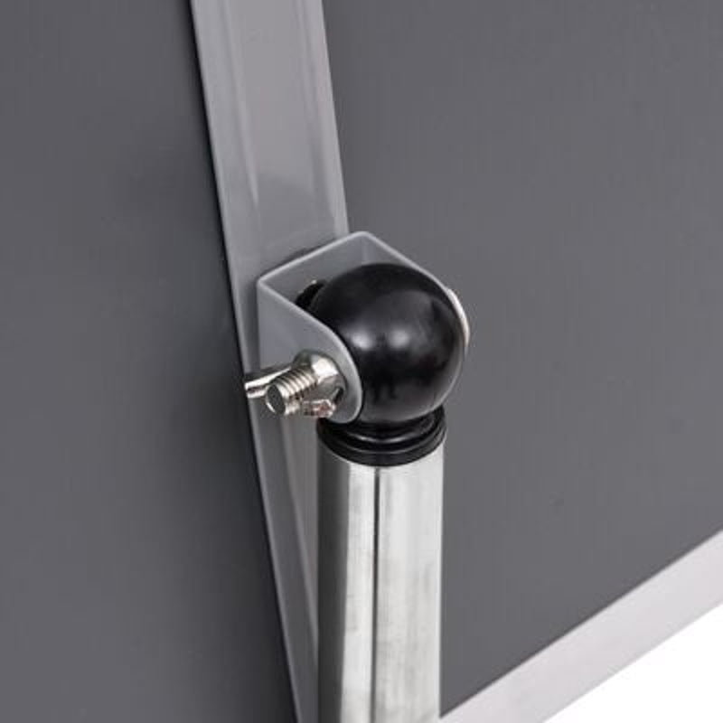 vidaXL Poster Stands 2 pcs Silver 32.7 x 24 x 108 cm Aluminium