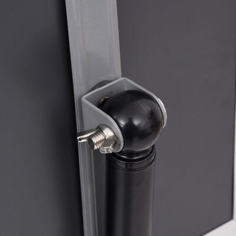vidaXL Poster Stands 2 pcs Black 32.7 x 24 x 108 cm Aluminium