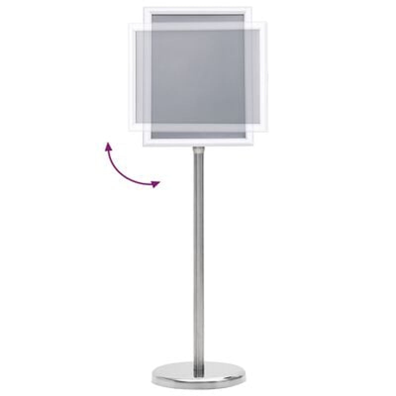 vidaXL Poster Stands 2 pcs Silver 32.7 x 24 x 108 cm Aluminium