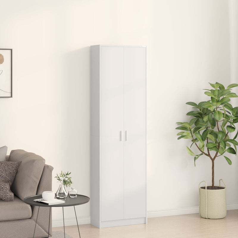 vidaXL Wardrobe with Shelf White 55 x 25 x 189 cm Engineered wood