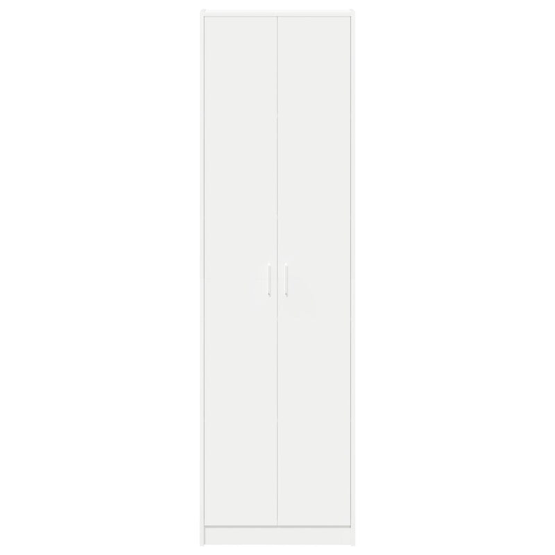 vidaXL Wardrobe with Shelf White 55 x 25 x 189 cm Engineered Wood