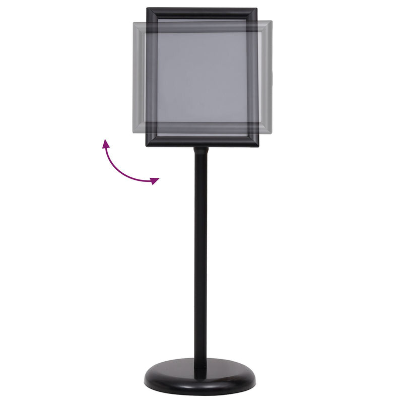 vidaXL Poster Stands 2 pcs Black 32.7 x 24 x 108 cm Aluminium