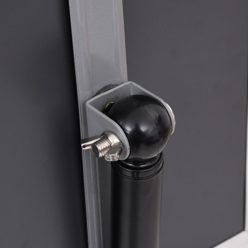 vidaXL Poster Stands 2 pcs Black 32.7 x 24 x 108 cm Aluminium