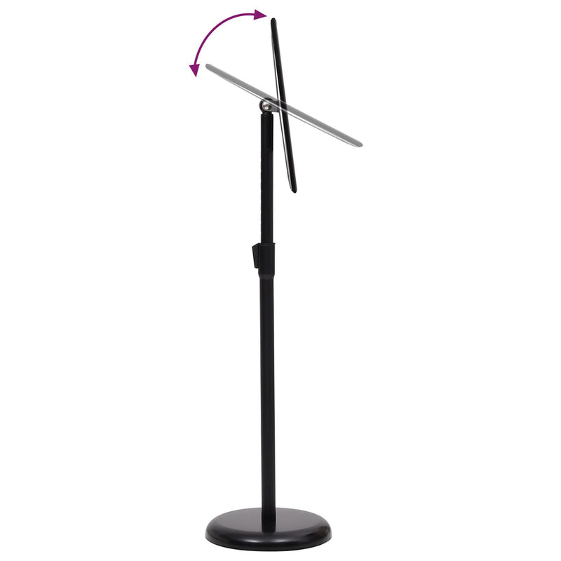 vidaXL Poster Stands 2 pcs Black 32.7 x 24 x 108 cm Aluminium