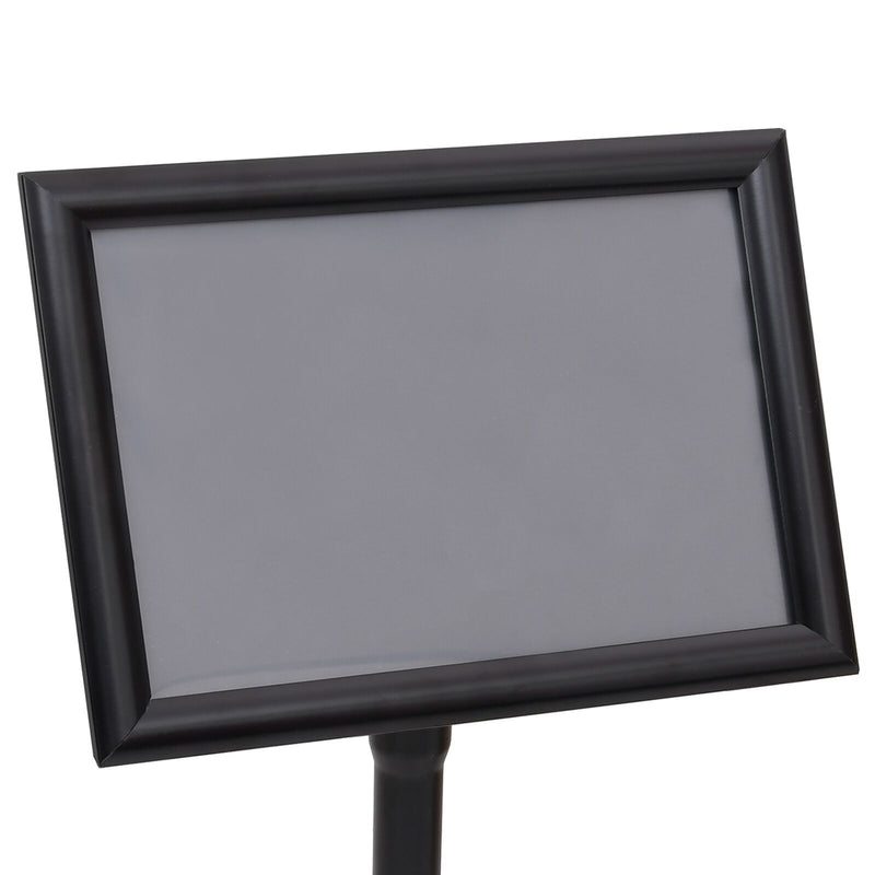 vidaXL Poster Stands 2 pcs Black 32.7 x 24 x 108 cm Aluminium