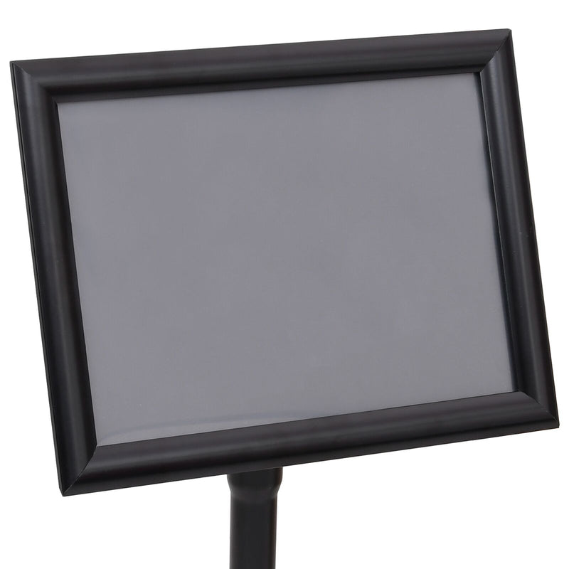 vidaXL Poster Stands 2 pcs Black 32.7 x 24 x 108 cm Aluminium