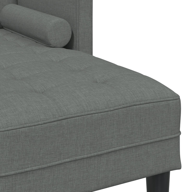 vidaXL Sofa Set with Cushion Dark Grey 173 x 131 x 67 cm Polyester
