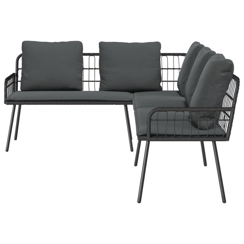 vidaXL Sofa with Cushion Grey 61.5 x 123 x 82cm Metal