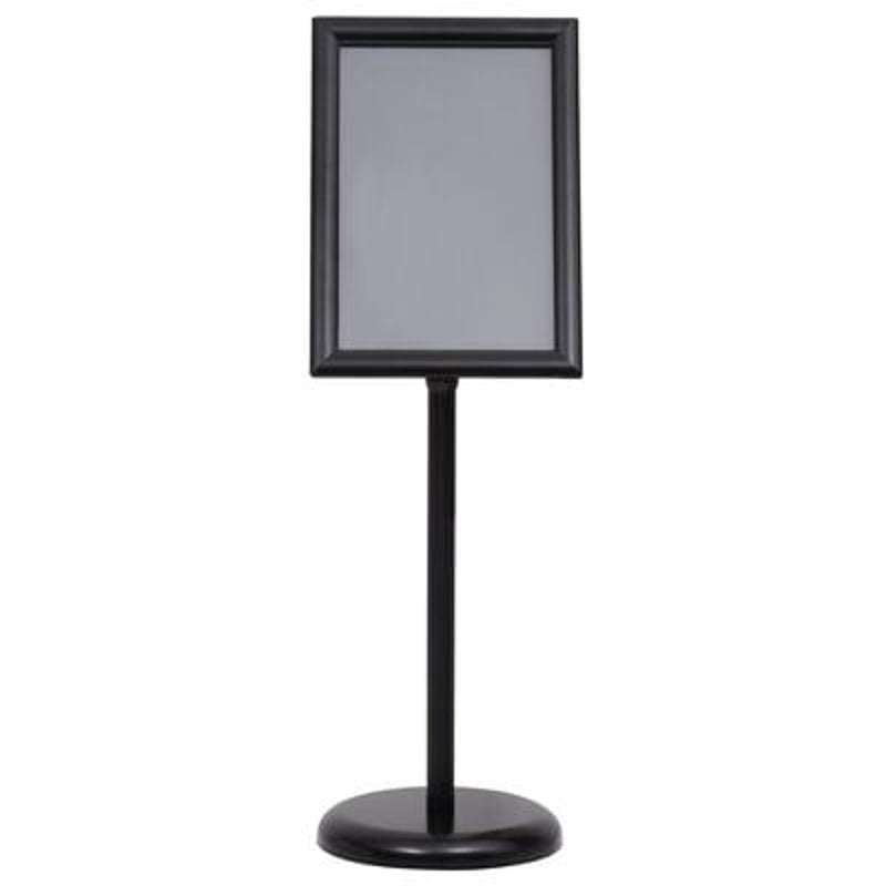 vidaXL Poster Stands 2 pcs Black 32.7 x 24 x 108 cm Aluminium