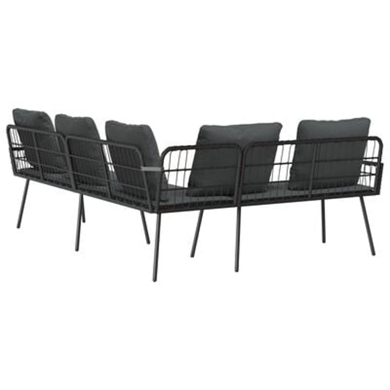vidaXL Sofa with Cushion Grey 61.5 x 123 x 82cm Metal