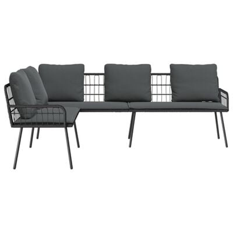 vidaXL Sofa with Cushion Grey 61.5 x 123 x 82cm Metal