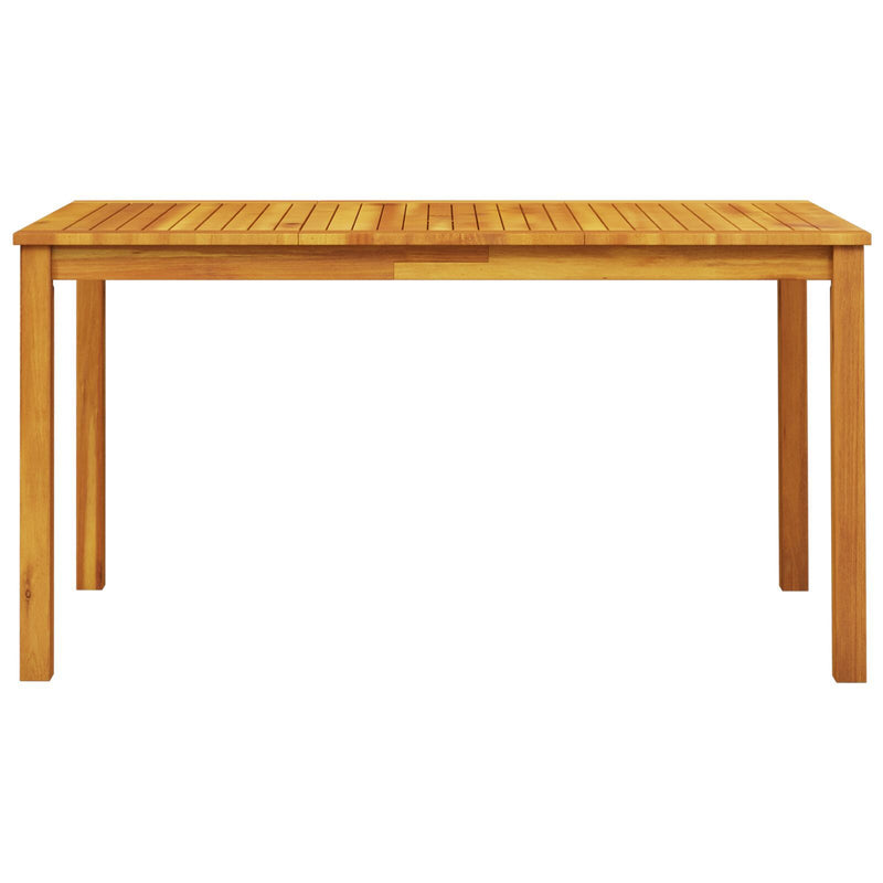 vidaXL Garden Dining Set 7 pcs Brown Solid Acacia Wood