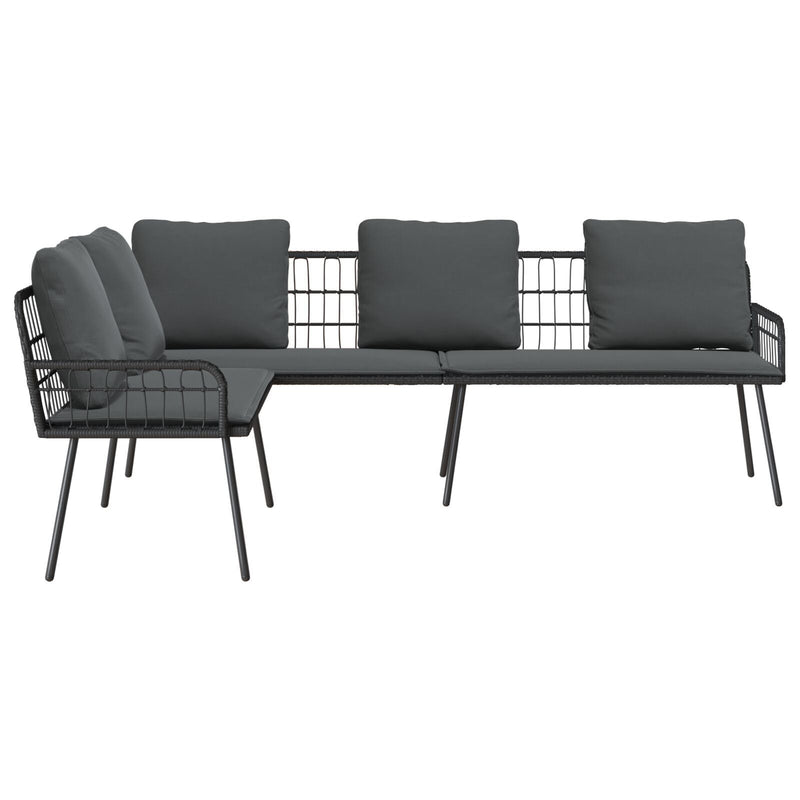 vidaXL Sofa with Cushion Grey 61.5 x 123 x 82cm Metal