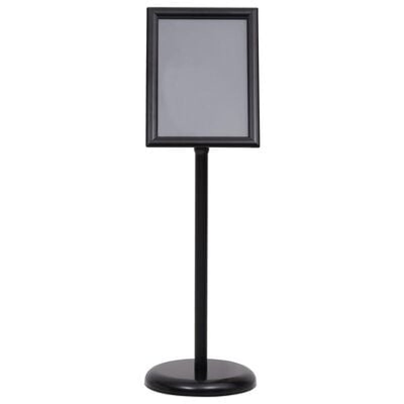 vidaXL Poster Stands 2 pcs Black 32.7 x 24 x 108 cm Aluminium