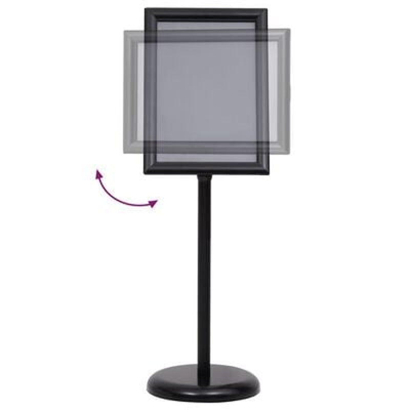 vidaXL Poster Stands 2 pcs Black 32.7 x 24 x 108 cm Aluminium