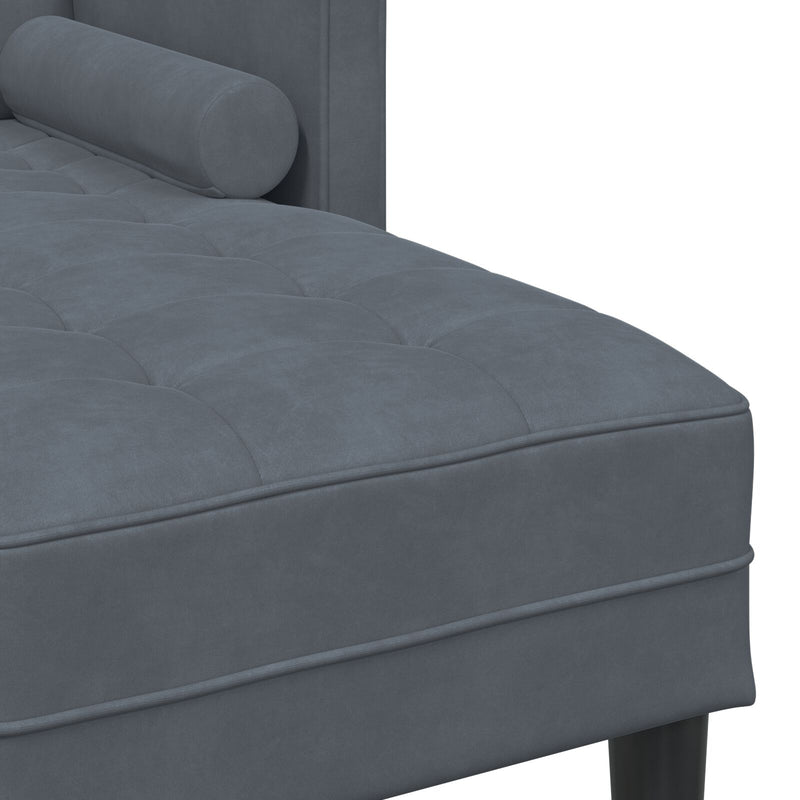 vidaXL Sofa Set with Cushion Dark Grey 173 x 131 x 67 cm Polyester