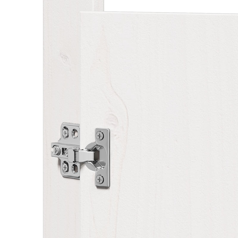 vidaXL Kitchen Door 2 pcs White 50 x 9 x 82 cm Solid Pine wood