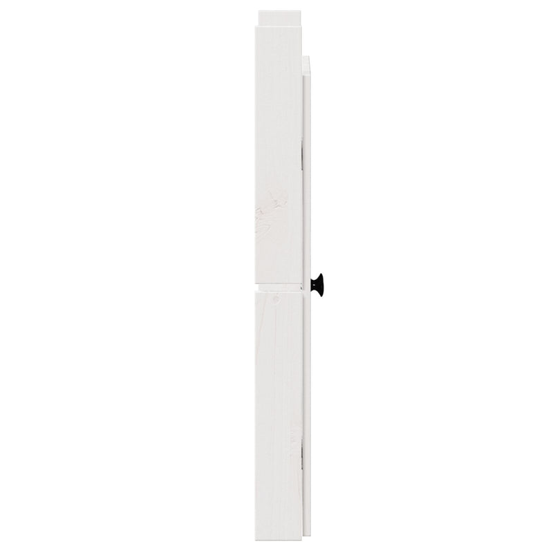 vidaXL Kitchen Door 2 pcs White 50 x 9 x 82 cm Solid Pine wood