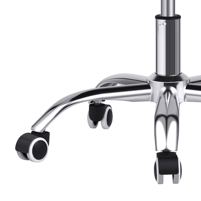 Oikiture Office Chair with Casters Swivel Armrests Black