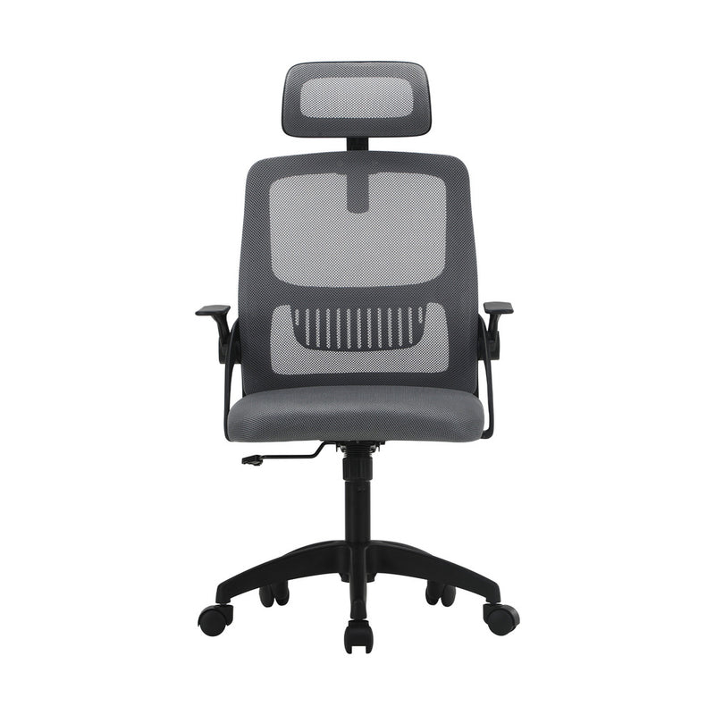 Oikiture Ergonomic Office Chair Back Support Dark Grey&Black