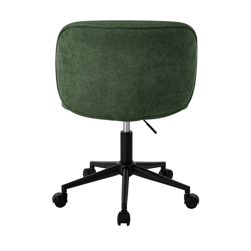 Oikiture Office Chair Armless Mid Back Swivel Ergonomic Chair Green