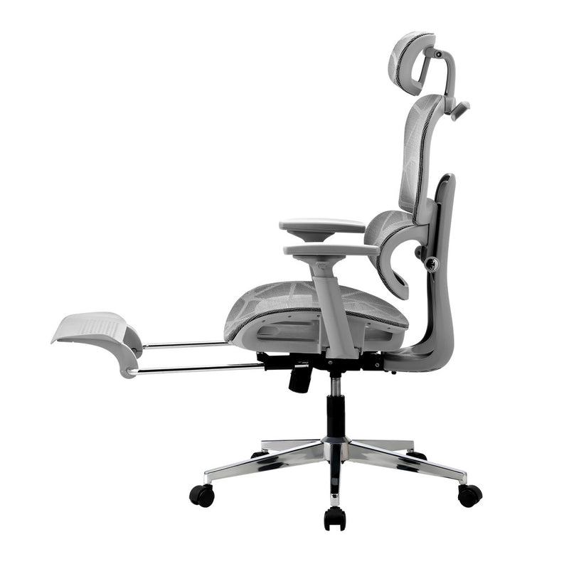 Oikiture Ergonomic Office Chair Mesh Executive Seat Grey