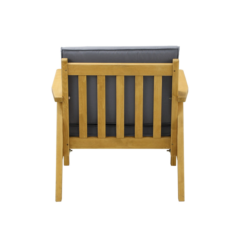 Livsip Outdoor Wooden Armchair with Cushion