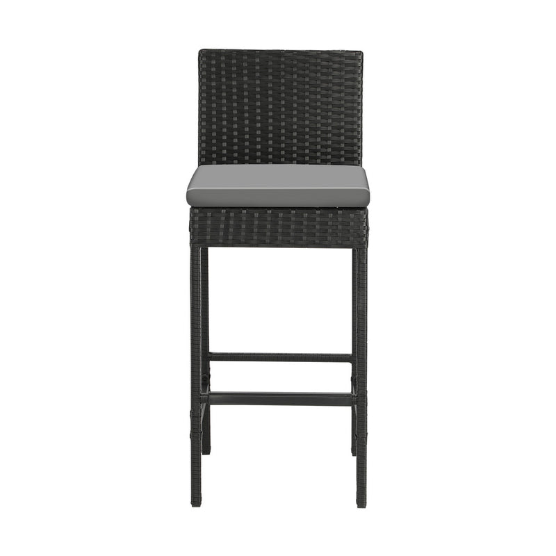 Livsip Garden Bar Stools Rattan Dinning Chairs 4X