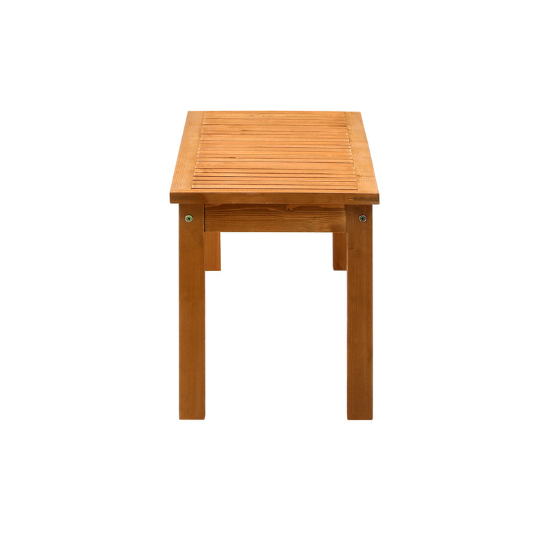 Livsip 120cm Garden Bench Wooden Slatted Seat 2 Seater