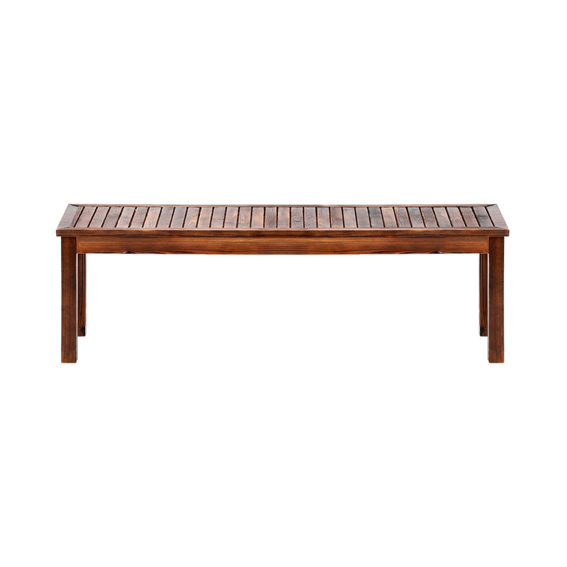 Livsip 150cm Garden Bench Wooden Slatted Seat
