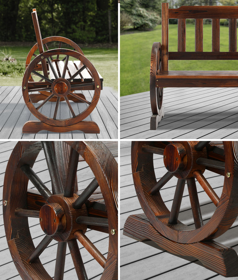 Livsip Garden Bench Wagon Chairs Wheel Chair Backyard Lounge