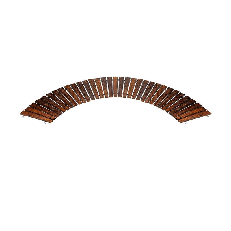 Livsip Garden Wooden Pathway 8ft Roll-Out Curved