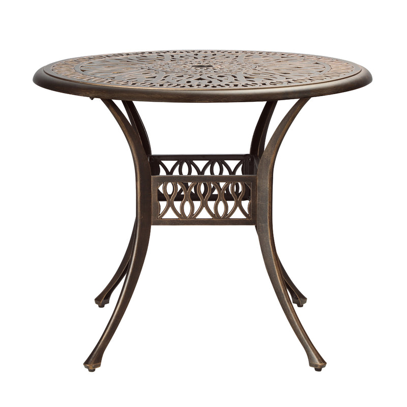 Livsip Garden Table Bronze Cast Aluminium Dining Table 75cm