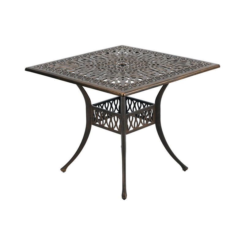 Livsip Outdoor Garden Table Cast Aluminium Furniture Bronze