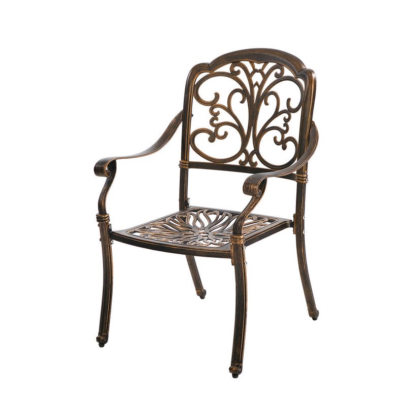 Livsip 3 Piece Outdoor Dining Set Patio Bistro Cast Aluminium
