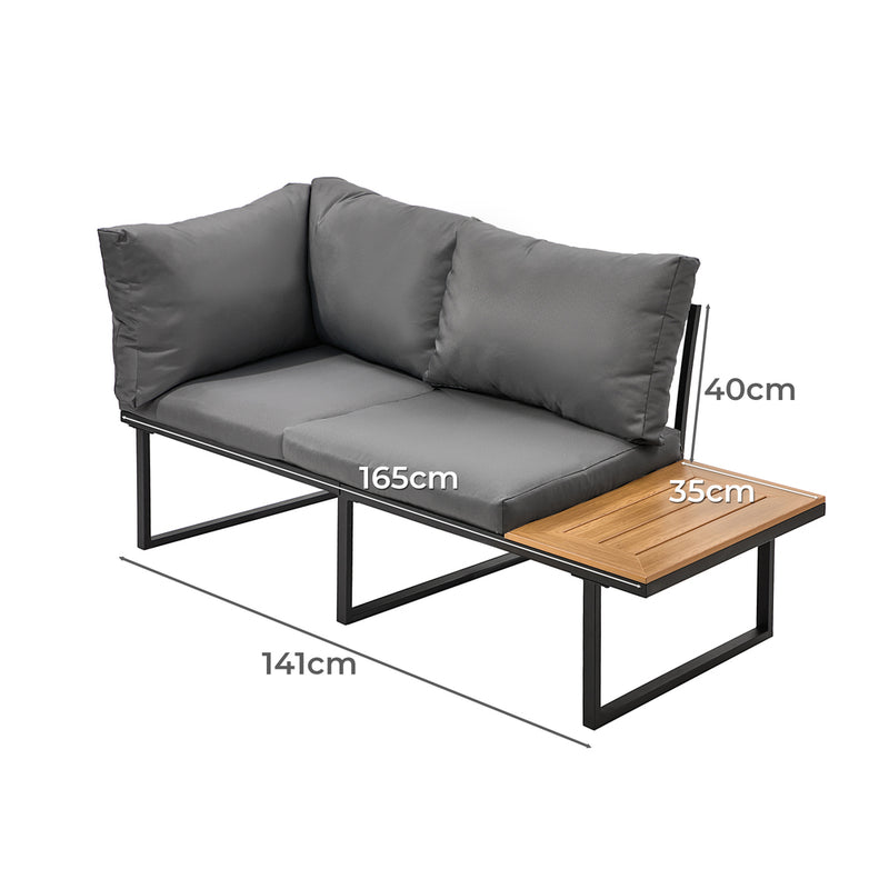 Oikiture Armchair Velvet Accent Chairs 1 Seater Lounge Sofa Chair Grey