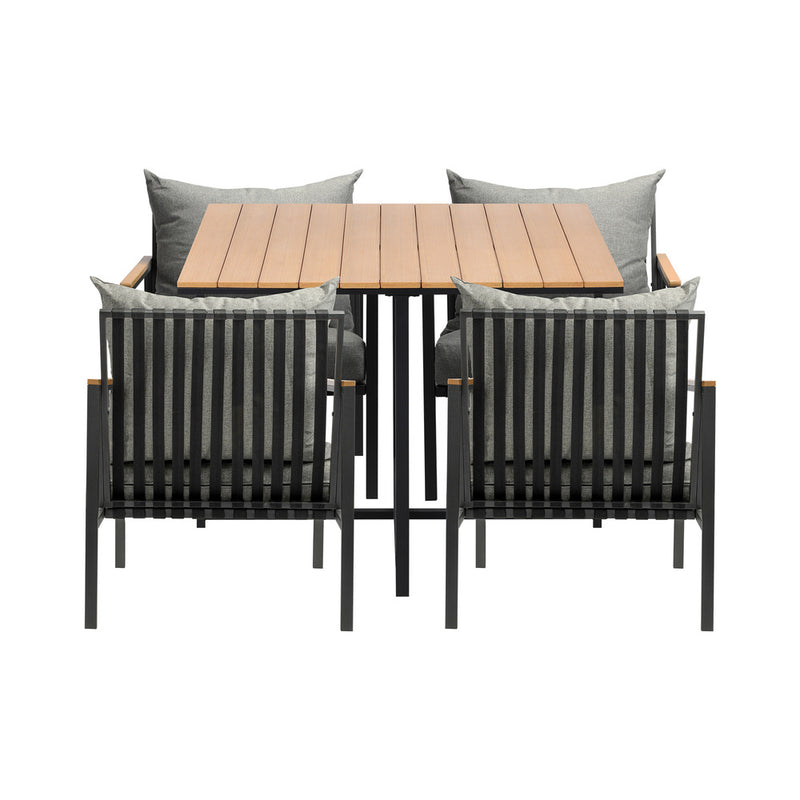 Livsip Outdoor Dining Set Table & Chairs 5PCS Patio Set