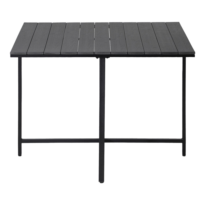 Livsip Outdoor Dining Table Black Wood-Plastic