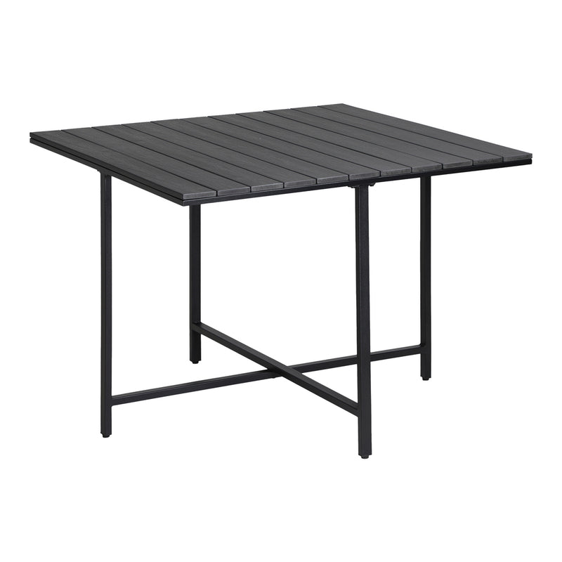 Livsip Outdoor Dining Set Black Table 4 Seater