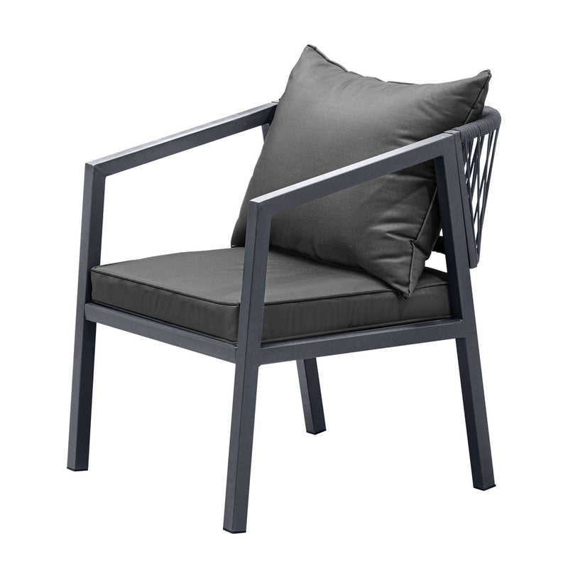 Livsip 3PCS Outdoor Dining Set Table Lounge Chair