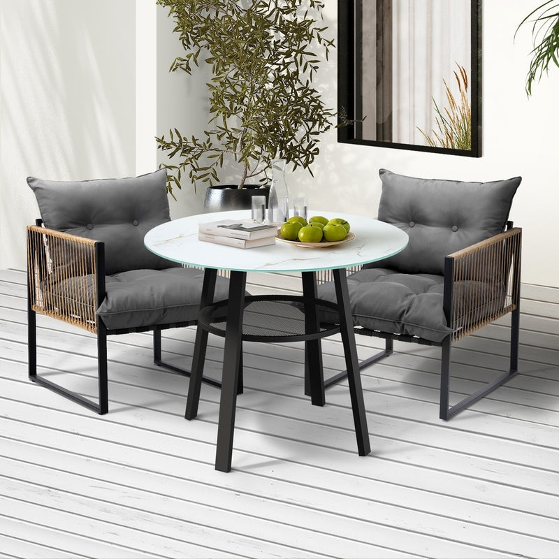 Livsip Outdoor Patio Set 2 Seater Bistro Setting