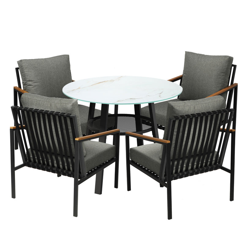Livsip 5PCS Outdoor Dining Setting Patio Bistro Set