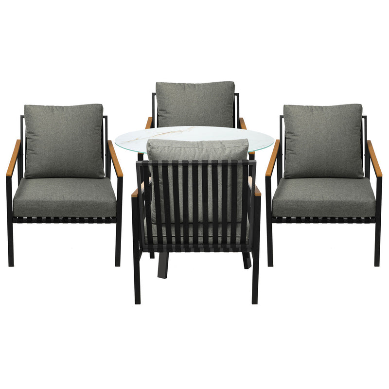 Livsip 5PCS Outdoor Dining Setting Patio Bistro Set