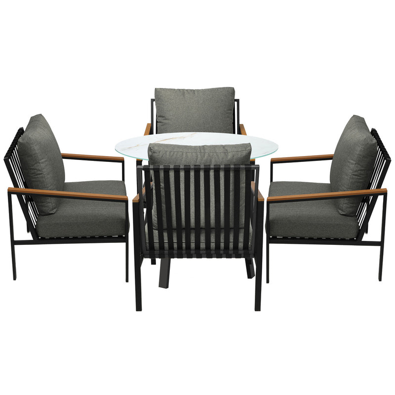 Livsip 5PCS Outdoor Dining Setting Patio Bistro Set